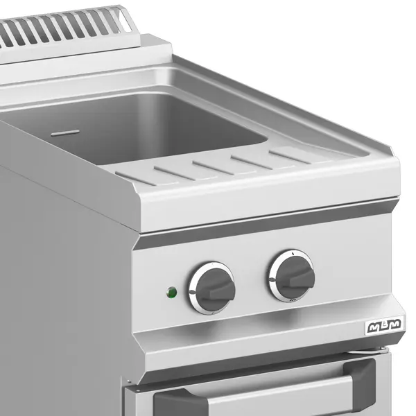 Pastakoker | MAGISTRA PLUS 700 | Elektrisch | 26L | 5.5kW (400V) | Vulkraan + Aftapkraan | 400x714x850(h)mm