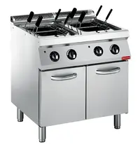 Diamond Pastakoker | MAXIMA 700+ | Elektrisch | 2x 24.5L | 12kW (400V) | Vulkraan + Aftapkraan | 800x700x851/908(h)mm 