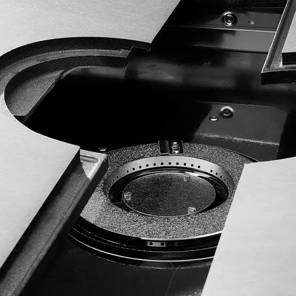 Fornuis/Doorkookplaat + Oven | MAXIMA 700+ | Gas | 2 Branders (2x 5.5kW) + Plaat (7kW) + 2/1 GN Oven (6kW) | Waakvlam/Piëzo | Neutraal Vak | 1200x700x850/908(h)mm