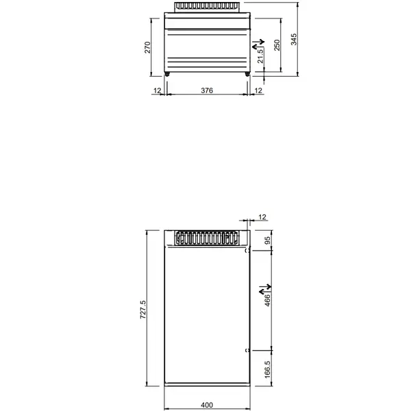Neutrale Werkunit | MAGISTRA PLUS 700 | 400x714x250(h)mm