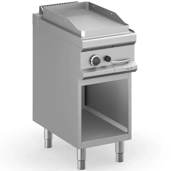 Bak-/Grillplaat | MAGISTRA PLUS 700 | Gas | Glad Oppervlak 350x570 (RVS) | 5.5kW | Piëzo Ontsteking | Open Onderkast | 400x714x850(h)mm