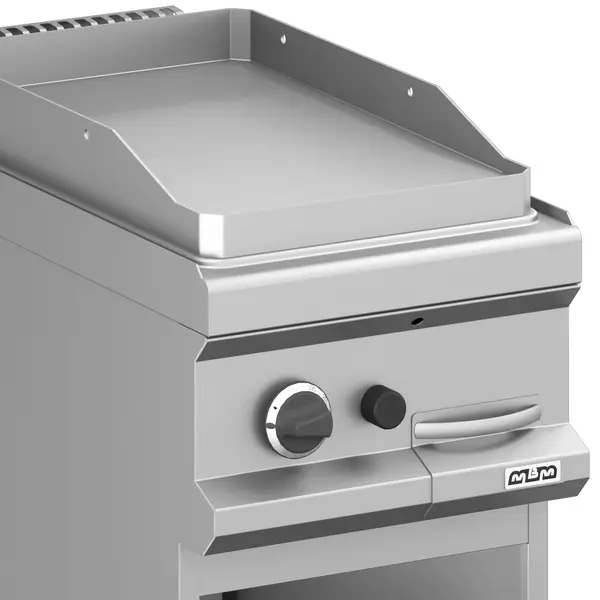 Bak-/Grillplaat | MAGISTRA PLUS 700 | Gas | Glad Oppervlak 350x570 (RVS) | 5.5kW | Piëzo Ontsteking | Open Onderkast | 400x714x850(h)mm