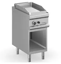 MBM Italy Bak-/Grillplaat | MAGISTRA PLUS 700 | Gas | Glad Oppervlak 350x570 (Verchroomd) | 5.5kW | Piëzo Ontsteking | Open Onderkast | 400x714x850(h)mm