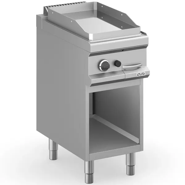 Bak-/Grillplaat | MAGISTRA PLUS 700 | Gas | Glad Oppervlak 350x570 (Verchroomd) | 5.5kW | Piëzo Ontsteking | Open Onderkast | 400x714x850(h)mm