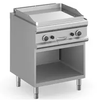 MBM Italy Bak-/Grillplaat | MAGISTRA PLUS 700 | Gas | Glad Oppervlak 650x570 (RVS) | 11kW | Piëzo Ontsteking | Open Onderkast | 700x714x850(h)mm