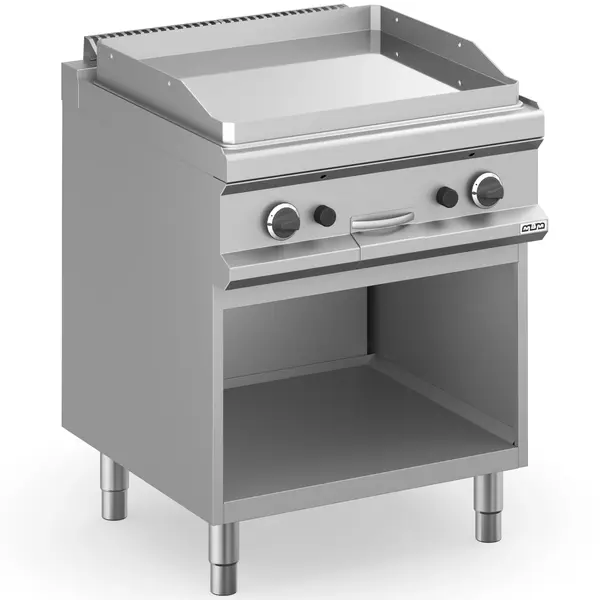 Bak-/Grillplaat | MAGISTRA PLUS 700 | Gas | Glad Oppervlak 650x570 (RVS) | 11kW | Piëzo Ontsteking | Open Onderkast | 700x714x850(h)mm
