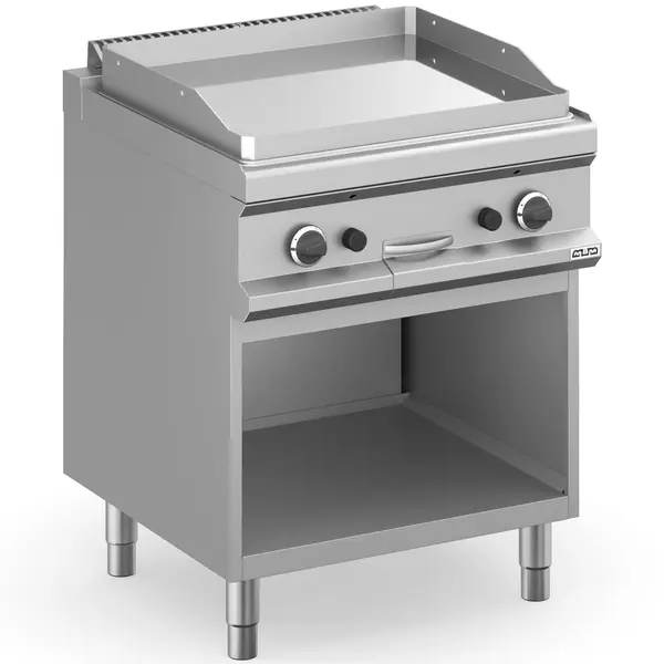 Bak-/Grillplaat | MAGISTRA PLUS 700 | Gas | Glad Oppervlak 650x570 (Verchroomd) | 11kW | Piëzo Ontsteking | Open Onderkast | 700x714x850(h)mm