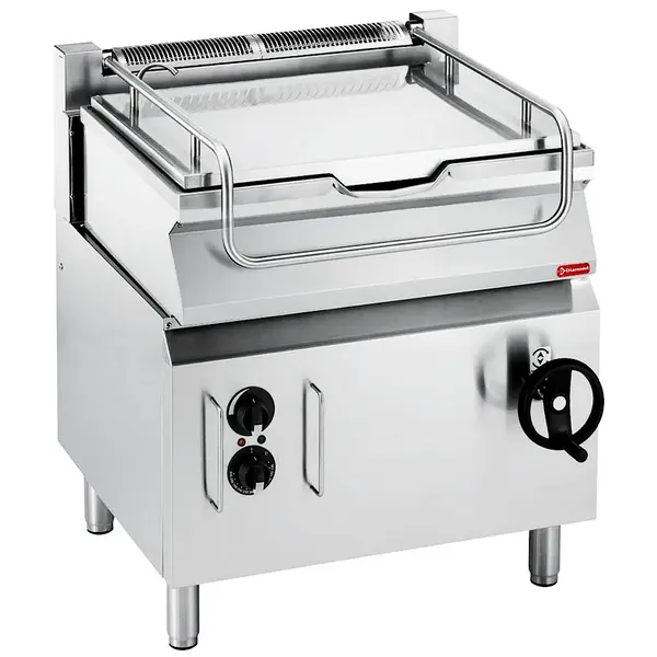 Kantelbare Braadpan | MAXIMA 700+ | Elektrisch | 60L | 90°C/290°C | 9.75kW (230V-3F) | Vulkraan | 800x700x920(h)mm