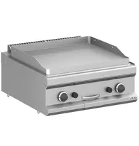 MBM Italy Bak-/Grillplaat | MAGISTRA PLUS 700 | Gas | Glad Oppervlak 650x570 (RVS) | 11kW | Piëzo Ontsteking | 700x714x250(h)mm