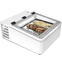 NordCap Schepijsvitrine | Energiezuinig | Wit | 3x 5L | -10°C/-22°C | Statisch | Scharnier Achter | 654x790x345(h)mm