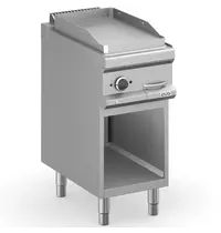 MBM Italy Bak-/Grillplaat | MAGISTRA PLUS 700 | Elektrisch | Glad Oppervlak 350x570 (RVS) | 4kW (400V) | Open Onderkast | 400x714x850(h)mm