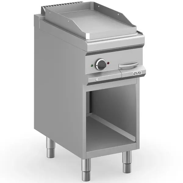 Bak-/Grillplaat | MAGISTRA PLUS 700 | Elektrisch | Glad Oppervlak 350x570 (RVS) | 4kW (400V) | Open Onderkast | 400x714x850(h)mm