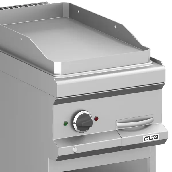 Bak-/Grillplaat | MAGISTRA PLUS 700 | Elektrisch | Glad Oppervlak 350x570 (RVS) | 4kW (400V) | Open Onderkast | 400x714x850(h)mm