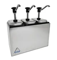 Bereila Sausdispenser | RVS | 3 EBK Dispensers (3x 3L) | 370x200x235(h)mm 