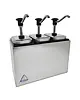 Bereila Sausdispenserstation | RVS | 3 EBK Dispensers (3x 3L) | 370x200x235(h)mm 
