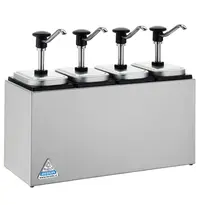 Bereila Sausdispenser | RVS | 4 EBK Dispensers (4x 3L) | 490x200x235(h)mm 