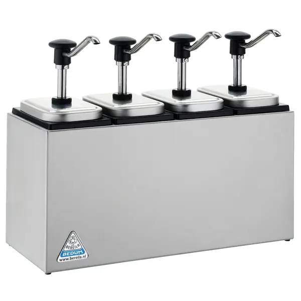 Sausdispenserstation | RVS | 4 EBK Dispensers (4x 3L) | 490x200x235(h)mm