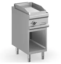 MBM Italy Bak-/Grillplaat | MAGISTRA PLUS 700 | Elektrisch | Glad Oppervlak 350x570 (Verchroomd) | 4kW (400V) | Open Onderkast | 400x714x850(h)mm