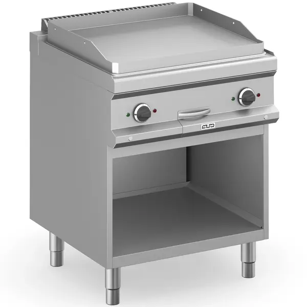 Bak-/Grillplaat | MAGISTRA PLUS 700 | Elektrisch | Glad Oppervlak 650x570 (RVS) | 8kW (400V) | Open Onderkast | 700x714x850(h)mm