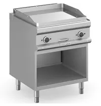 MBM Italy Bak-/Grillplaat | MAGISTRA PLUS 700 | Elektrisch | Glad Oppervlak 650x570 (Verchroomd) | 8kW (400V) | Open Onderkast | 700x714x850(h)mm