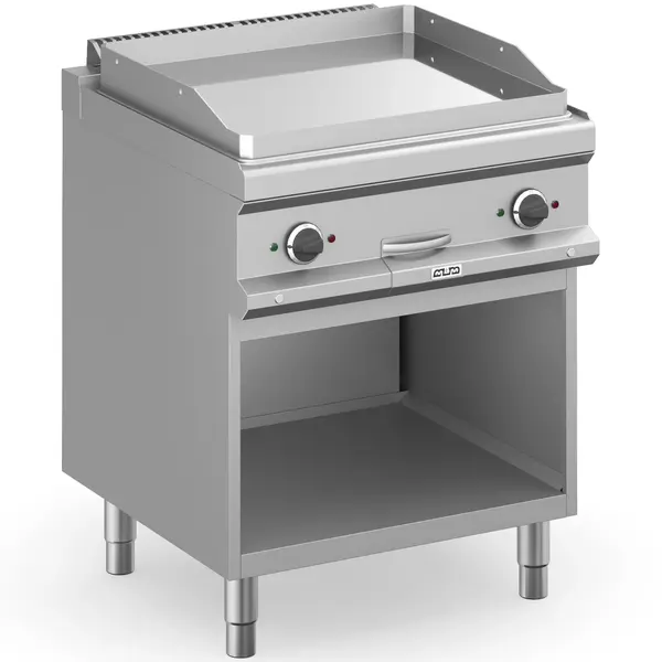 Bak-/Grillplaat | MAGISTRA PLUS 700 | Elektrisch | Glad Oppervlak 650x570 (Verchroomd) | 8kW (400V) | Open Onderkast | 700x714x850(h)mm