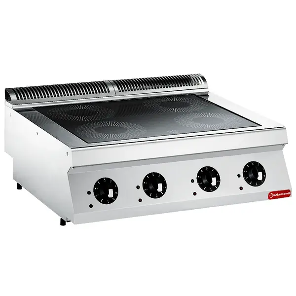 Inductiefornuis | MAXIMA 700+ | 4 Kookpunten (Ø230) | 14kW (400V) | 800x700x275/332(h)mm