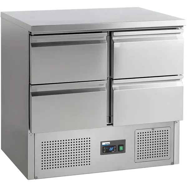 Koelwerkbank | COOL-LINE | 260L | 4 Laden (1/1 GN) | +2°C/+10°C | Geforceerd | 900x700x877(h)mm