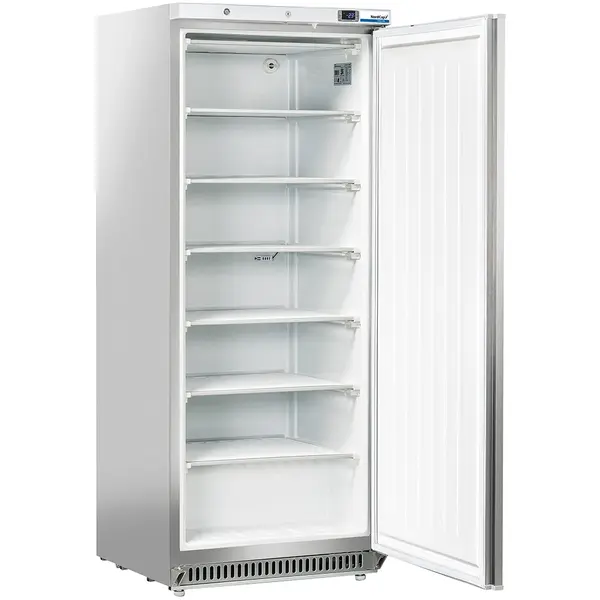 Vrieskast | COOL-LINE | 600L | RVS | -18°C/-23°C | Statisch + Ventilator | Temperatuur-/Deuralarm  | Wielen | 775x729x1900(h)mm