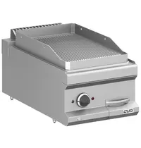 MBM Italy Bak-/Grillplaat | MAGISTRA PLUS 700 | Elektrisch | Gegroefd Oppervlak 350x570 (RVS) | 4kW (400V) | 400x714x250(h)mm