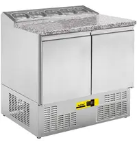 NordCap Saladette | 210L | 2 Deuren (1/1 GN) | Boven 5x 1/6 GN | +2°C/+8°C | Geforceerd | 900x700x890(h)mm