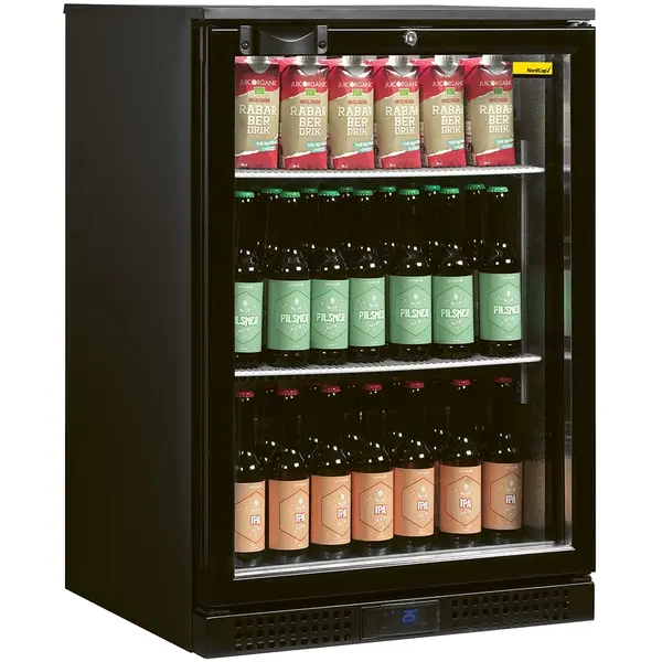 Barkoelkast | Energiezuinig | 125L | Zwart | +2°C/+10°C | Statisch + Ventilator | 600x520x870(h)mm