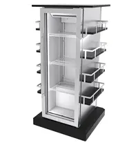 NordCap Merchandising Koelkast | 90L | RVS | 0°C/+6°C | Geforceerd | Wielen (Geremd) | 565x540x1180(h)mm