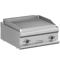 MBM Italy Bak-/Grillplaat | MAGISTRA PLUS 700 | Elektrisch | Gegroefd Oppervlak 650x570 (RVS) | 8kW (400V) | 700x714x250(h)mm