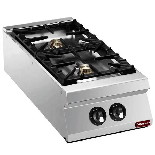 Fornuis | MAXIMA 900+ | Gas | 2 Branders (2x 6kW) | Waakvlam | 400x900x275/310(h)mm