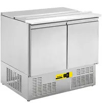 NordCap Saladette | 210L | 2 Deuren (1/1 GN) | Boven 1x 1/1 GN + 2x 1/2 GN + 2x 1/4 GN | +2°C/+8°C | Geforceerd | Schuif-/Klapdeksel + Snijblad | 900x730x830(h)mm