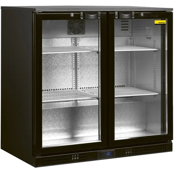 Koelkast | Energiezuinig | 190L | Zwart | +2°C/+10°C | Statisch + Ventilator | Draaideuren | 900x520x870(h)mm