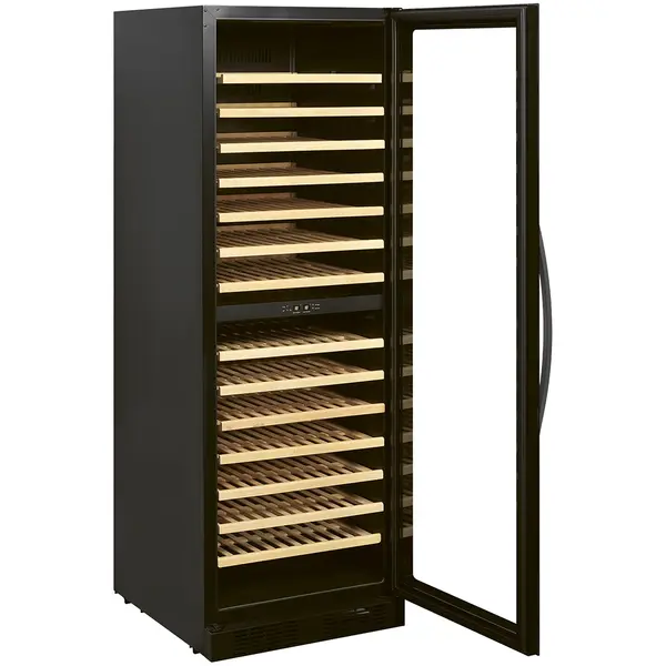 Wijnkoelkast | 416L (163x 75cl) | Zwart | 2 Zones | +5°C/+18°C | Geforceerd | 595x680x1760(h)mm