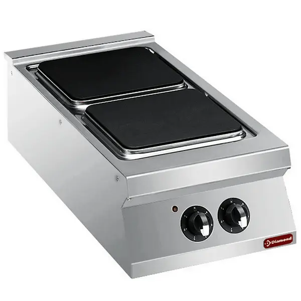 Fornuis | MAXIMA 900+ | Elektrisch | 2 Kookpunten (300x300) | 8kW (400V) | 400x900x275/333(h)mm