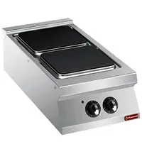 Diamond Fornuis | MAXIMA 900+ | Elektrisch | 2 Kookpunten (300x300) | 8kW (230V-3F) | 400x900x275/333(h)mm