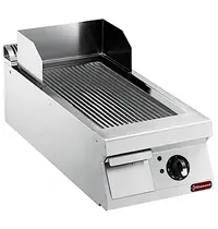 Diamond Bak-/Grillplaat | MAXIMA 900+ | Elektrisch | Gegroefd Oppervlak 330x700 (Staal) | 120°C/280°C | 7.5kW (230V-3F) | 400x900x275/410(h)mm