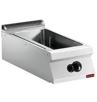 Diamond Bain-Marie | MAXIMA 900+ | Gas | 1/1 GN + 1/3 GN | 30°C/90°C | 3kW | Piëzo Ontsteking | Aftapkraan | 400x900x275/332(h)mm