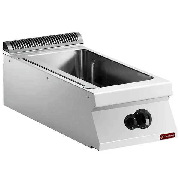 Bain-Marie | MAXIMA 900+ | Gas | 1/1 GN + 1/3 GN | 30°C/90°C | 3kW | Piëzo Ontsteking | Aftapkraan | 400x900x275/332(h)mm