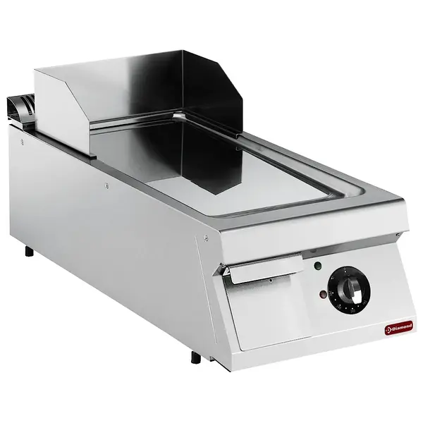 Bak-/Grillplaat | MAXIMA 900+ | Elektrisch | Glad Oppervlak 330x700 (Verchroomd) | 120°C/280°C | 7.5kW (400V) | 400x900x275/410(h)mm
