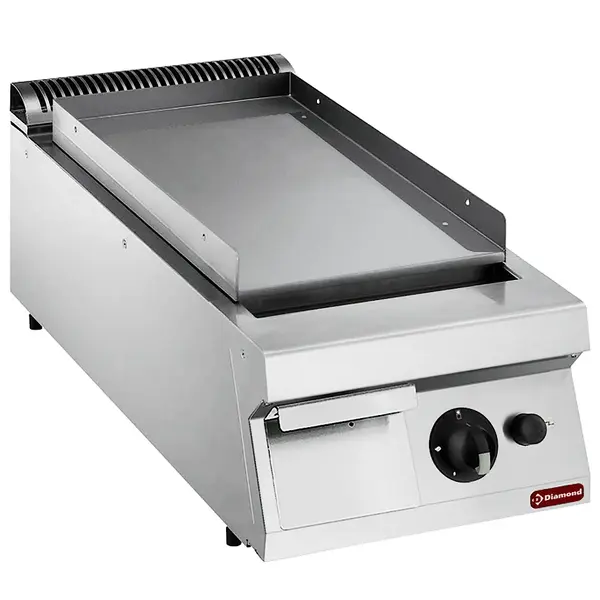 Bak-/Grillplaat | MAXIMA 900+ | Gas | Glad Oppervlak 330x700 (Verchroomd) | 130°C/300°C | 10kW | Piëzo Ontsteking | 400x900x275/410(h)mm