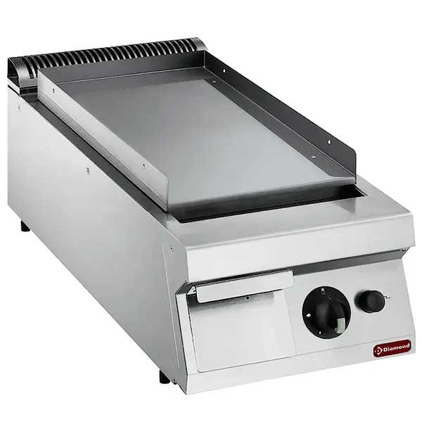 Bak-/Grillplaat | MAXIMA 900+ | Gas | Glad Oppervlak 330x700 (Staal) | 90°C/270°C | 10kW | Piëzo Ontsteking | 400x900x275/410(h)mm