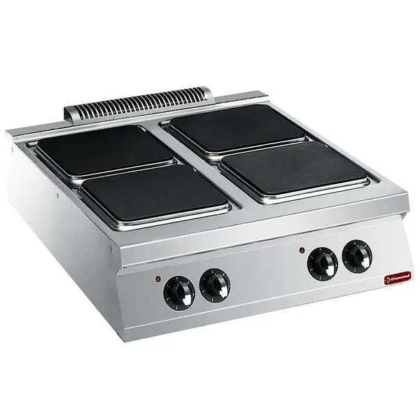 Fornuis | MAXIMA 900+ | Elektrisch | 4 Kookpunten (300x300) | 16kW (400V) | 800x900x275/332(h)mm