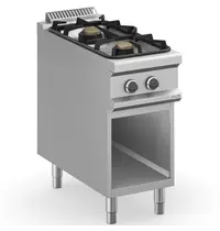 MBM Italy Fornuis | MAGISTRA PLUS 900 | Gas | 2 Branders (2x 5.5kW) | Waakvlam | Open Onderkast | 400x900x850(h)mm