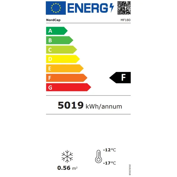Vrieskast | 310L | Wit | -16°C/-25°C | Geforceerd | Wielen | 600x595x1860(h)mm