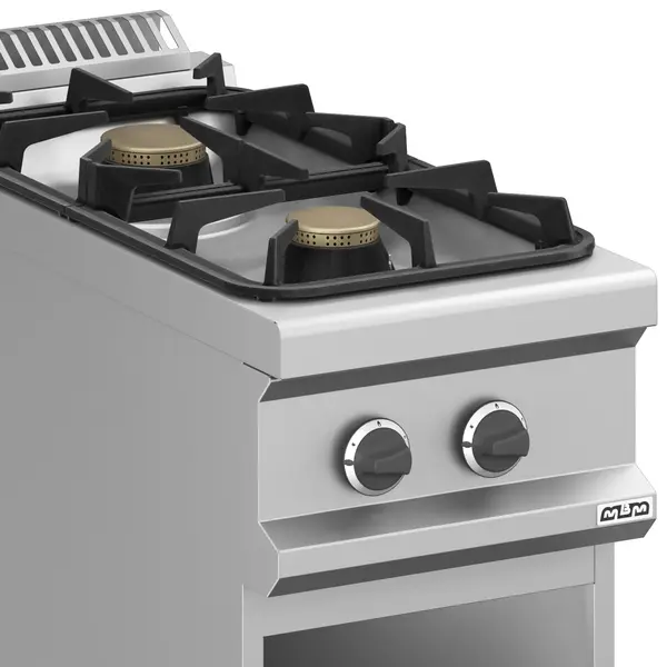 Fornuis | MAGISTRA PLUS 900 | Gas | 2 Branders (1x 7kW, 1x 11kW) | Waakvlam | Open Onderkast | 400x900x850(h)mm