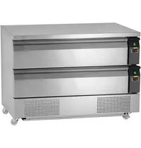 NordCap Koel-/Vrieswerkbank | 265L | 2 Laden (6x 1/1 GN) | -18°C/-21°C & +1°C/+4°C | Geforceerd | Wielen (Geremd) | 1230x700x865(h)mm